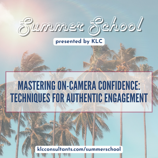 On-demand Workshop: Mastering On-Camera Confidence: Techniques for Authentic Engagement (Session Recording & Resources)